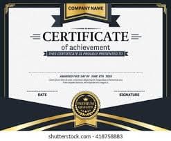 certificate logo